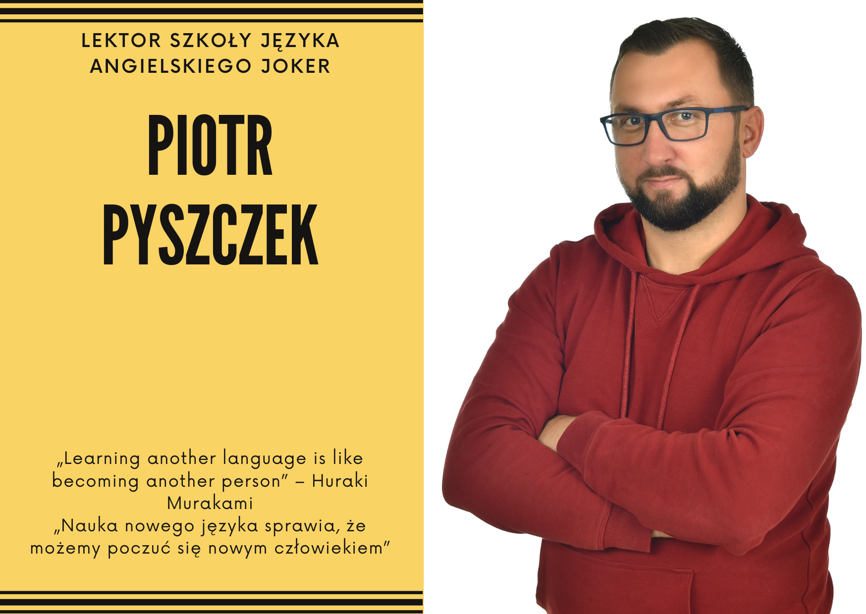 Kontakt<div>piotr.pyszczek@jokerangielski.pl<br></div>
